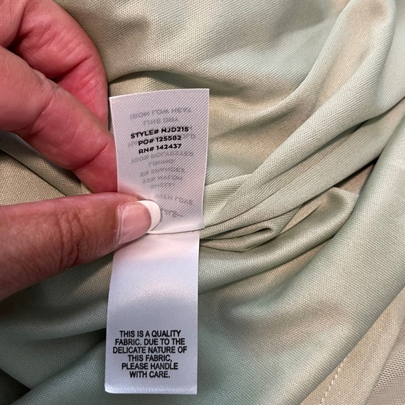 Lulus Sage Green Convertible Strapless Maxi Dress Formal Wedding Guest Gown Sz S - Picture 11 of 14